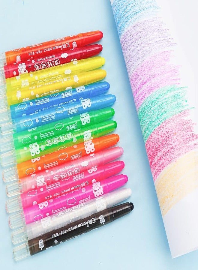 SAMVARDHAN Coloring Kit Twistable Shades Rolling-Crayon Set For Kids, Coloring Kit Crayons Pen For Drawing/School Kids/Boys/Girls/Birthday Gifts, Ink Multicolor (24) - Image 5